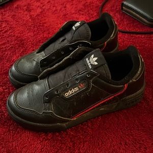 Boys Black and Red Adidas